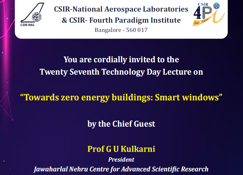 Twenty Seventh Technology Day Lecture