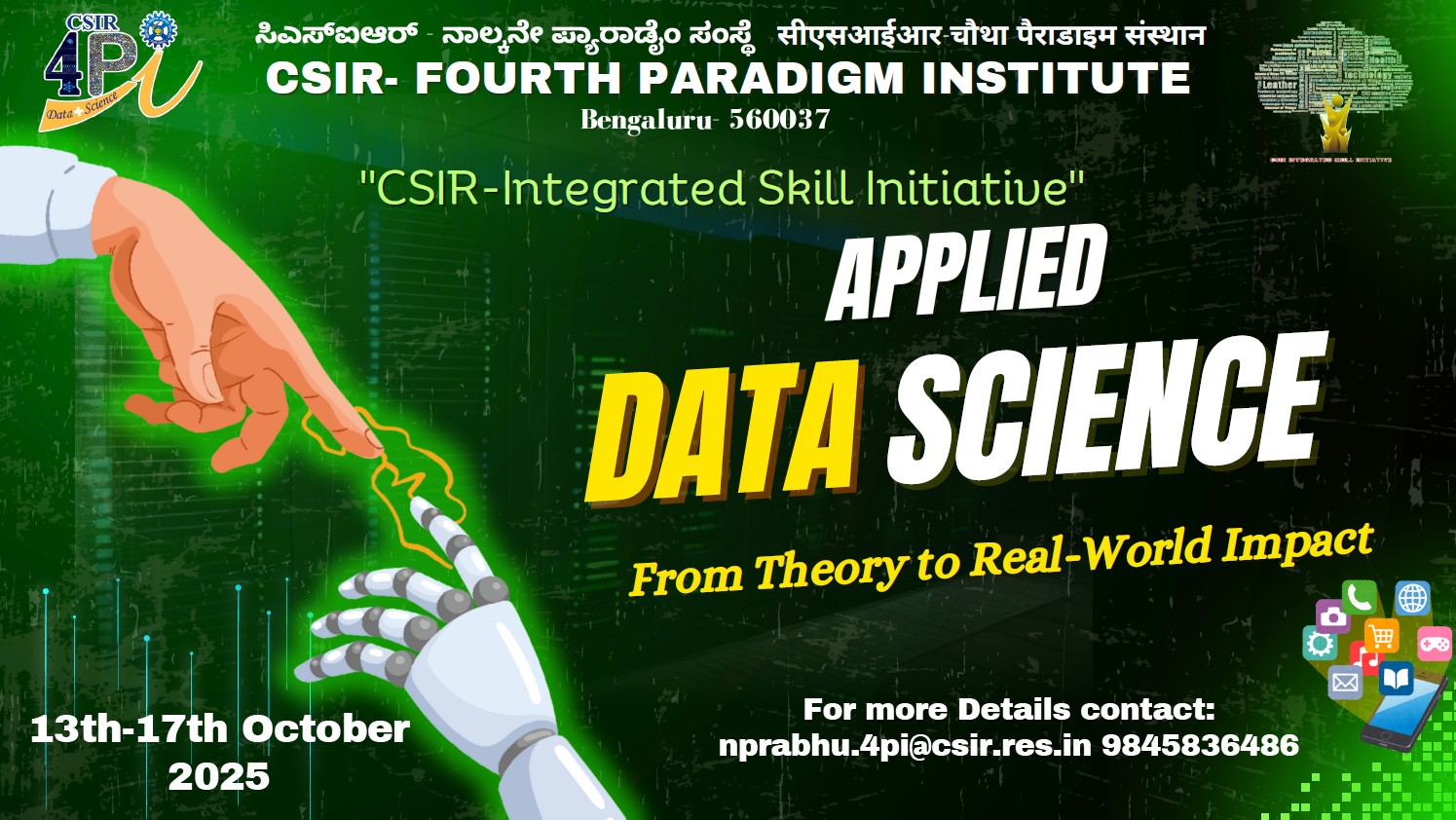 CSIR-Integrated Skill Initiative - Applied Data Science - From Theory to Real-World Impact
